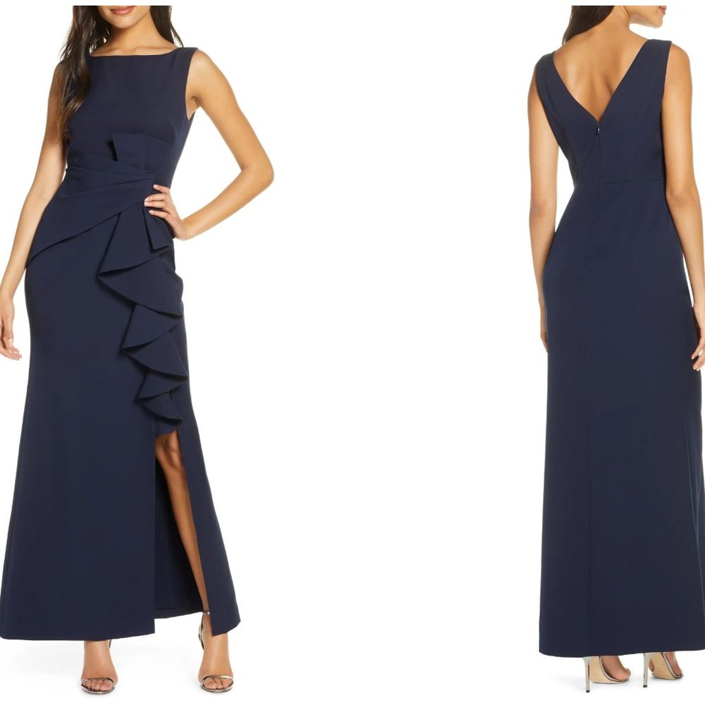 Eliza J Navy Gown